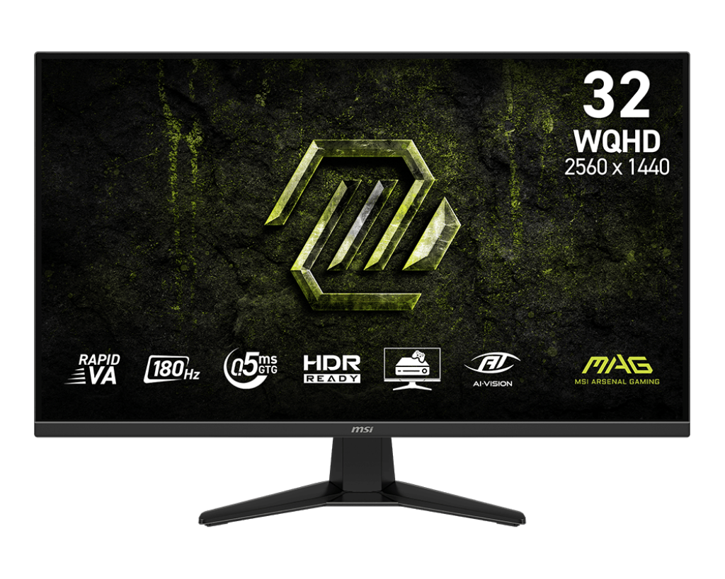 MSI MAG 325QF E18V 31.5" WQHD 144Hz monitor, fekete - Image 1